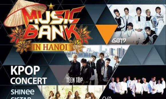sieu show kpop festival, music bank, show kpop festival, music bank 2015, music bank in ha noi